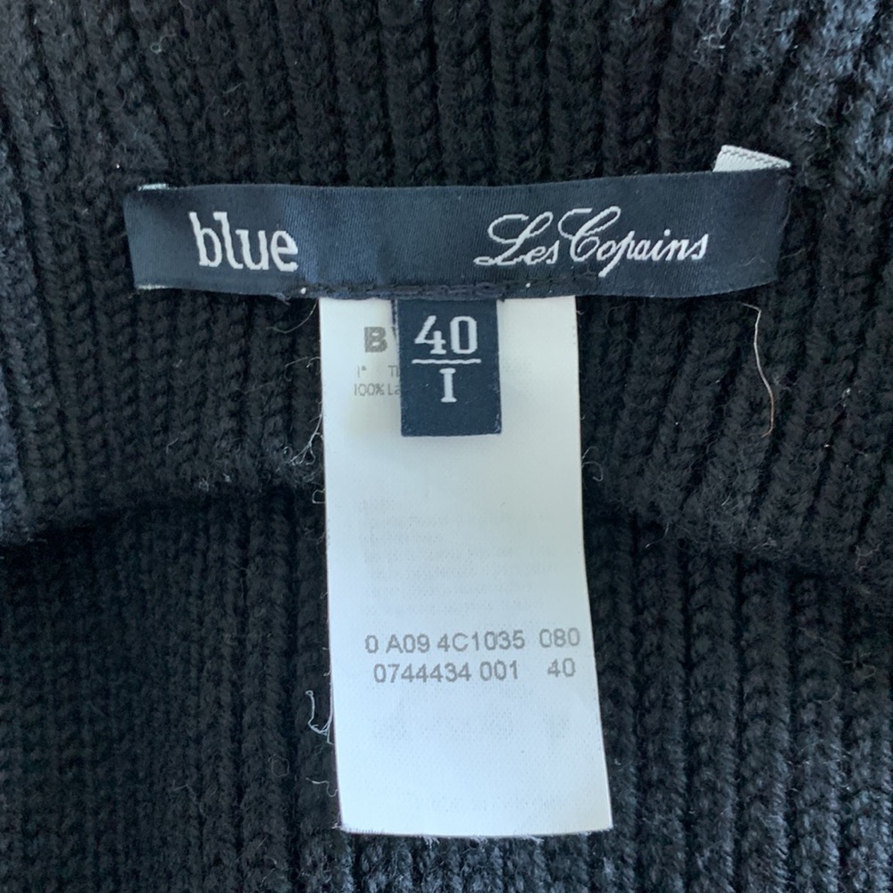 Les Copains black cropped sweater size medium - Picture 5 of 10